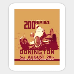 Donington Vintage Race Sticker